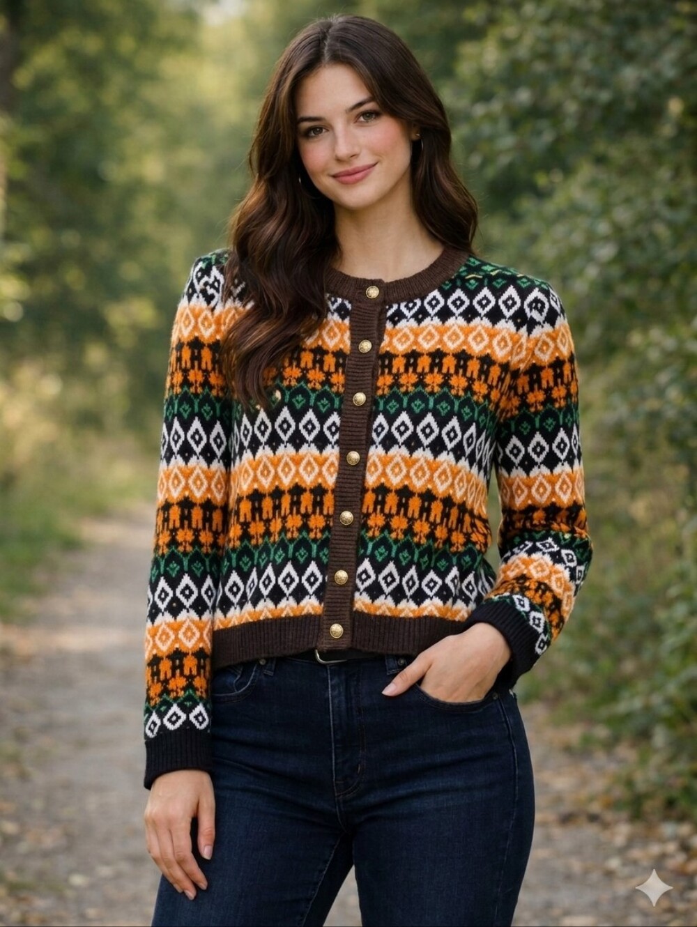 Vintage Carlyle Button Front Cardigan Size Med Cozy Countrycore